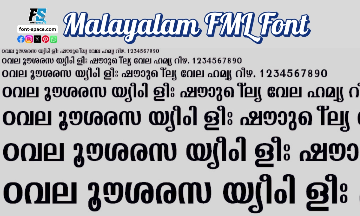 Malayalam FML Font – Stylish & Readable Fonts for Designers